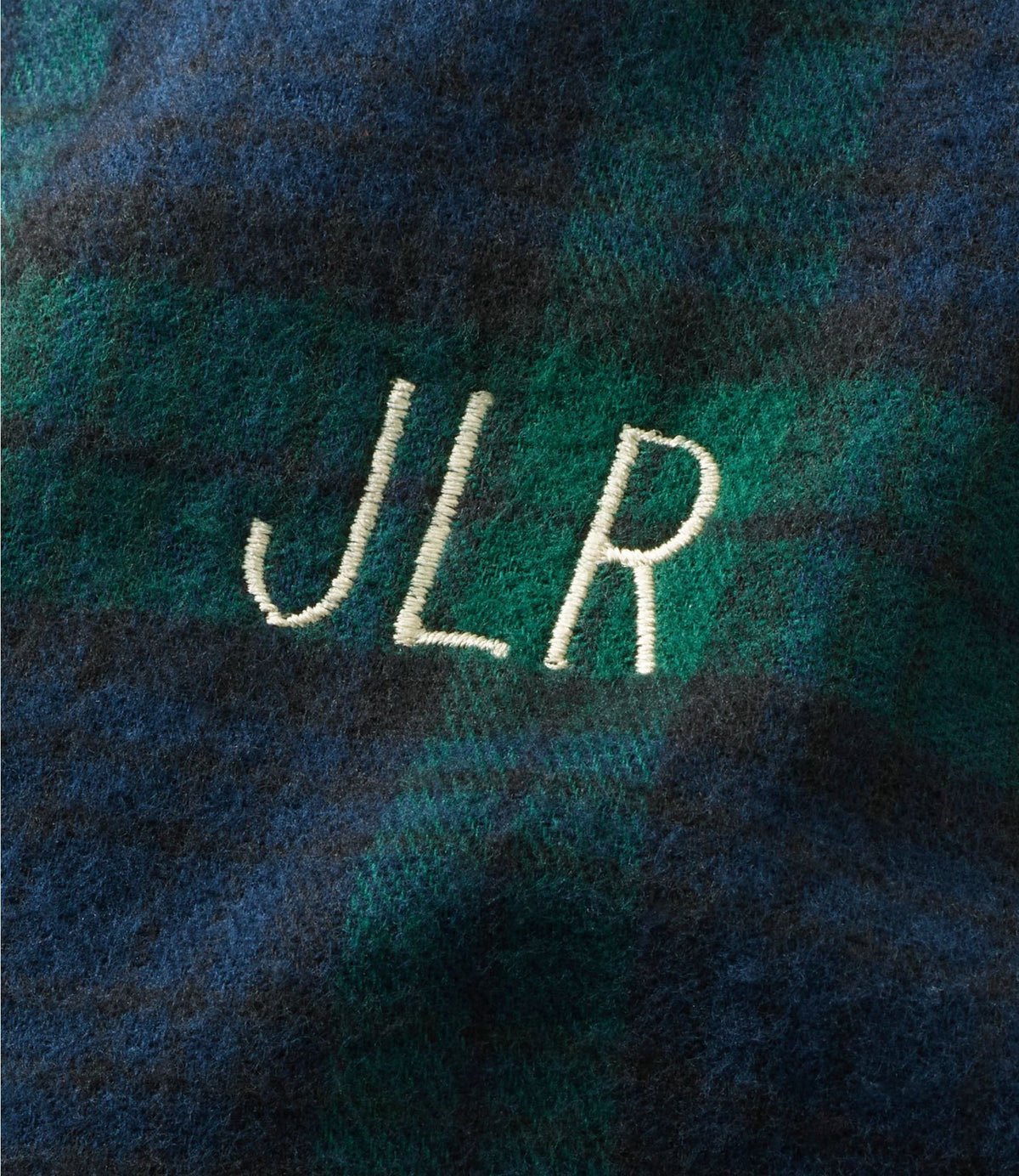 L.L.Bean Women's Scotch Plaid Flannel Robe Bean of Freeport Green
