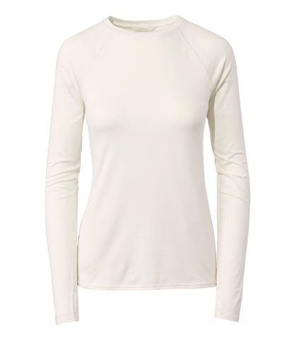 L.L.Bean Women's L.L.Bean Simple Soft Base Layer, Crew Sea Salt