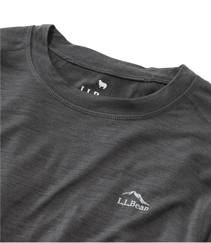 L.L.Bean Women's Cresta Ultralight 150 Crew Top Alloy Gray