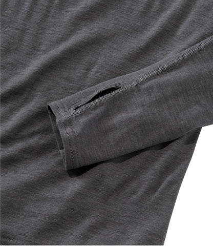 L.L.Bean Women's Cresta Ultralight 150 Crew Top Alloy Gray