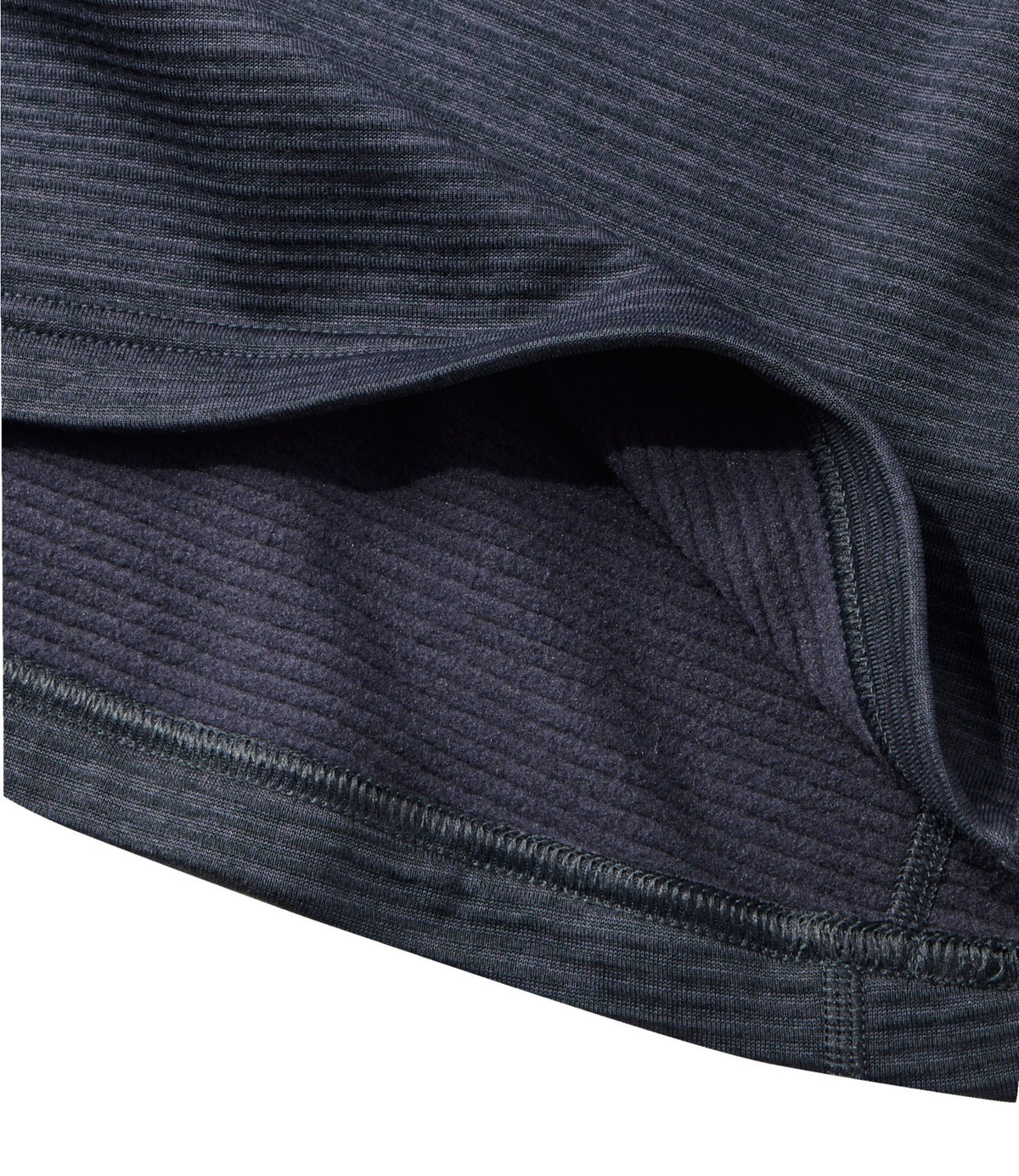 L.L.Bean Women's L.L.Bean Midweight Base Layer Crew Top, 1/4 Zip Carbon Navy