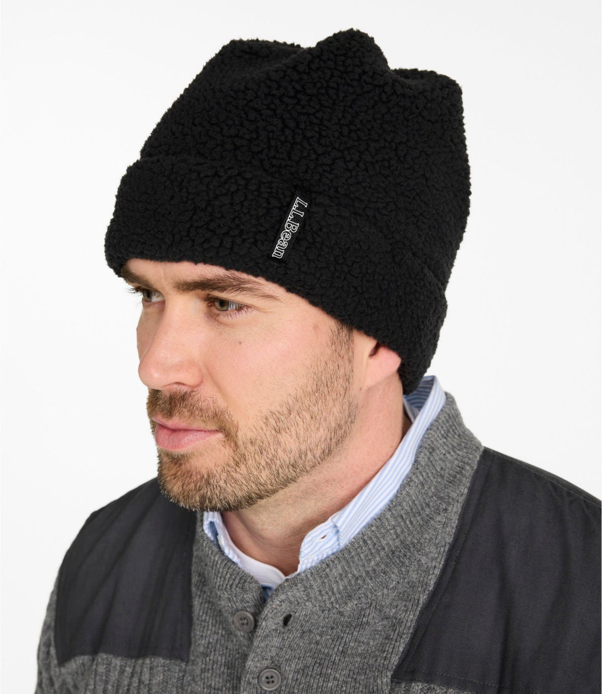 L.L.Bean Adults' L.L.Bean Sherpa Fleece Beanie Bone