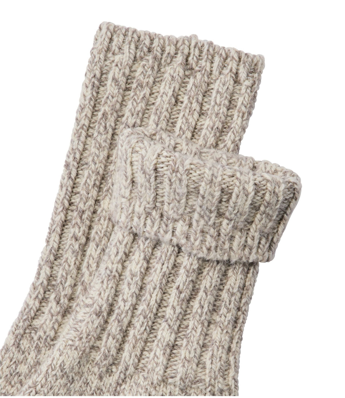 L.L.Bean Adults' Merino Wool Ragg Socks, 10" 2-Pack Charcoal+Charcoal