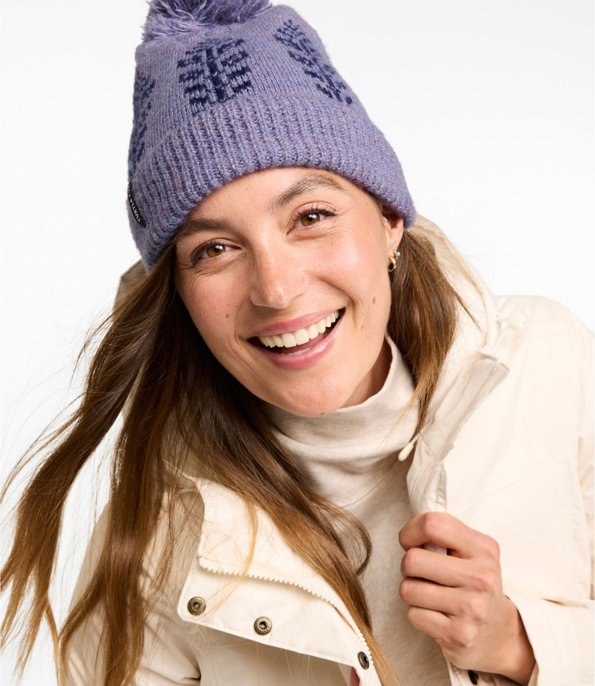 L.L.Bean Women's Turtle Fur Freya Pom Hat Ash