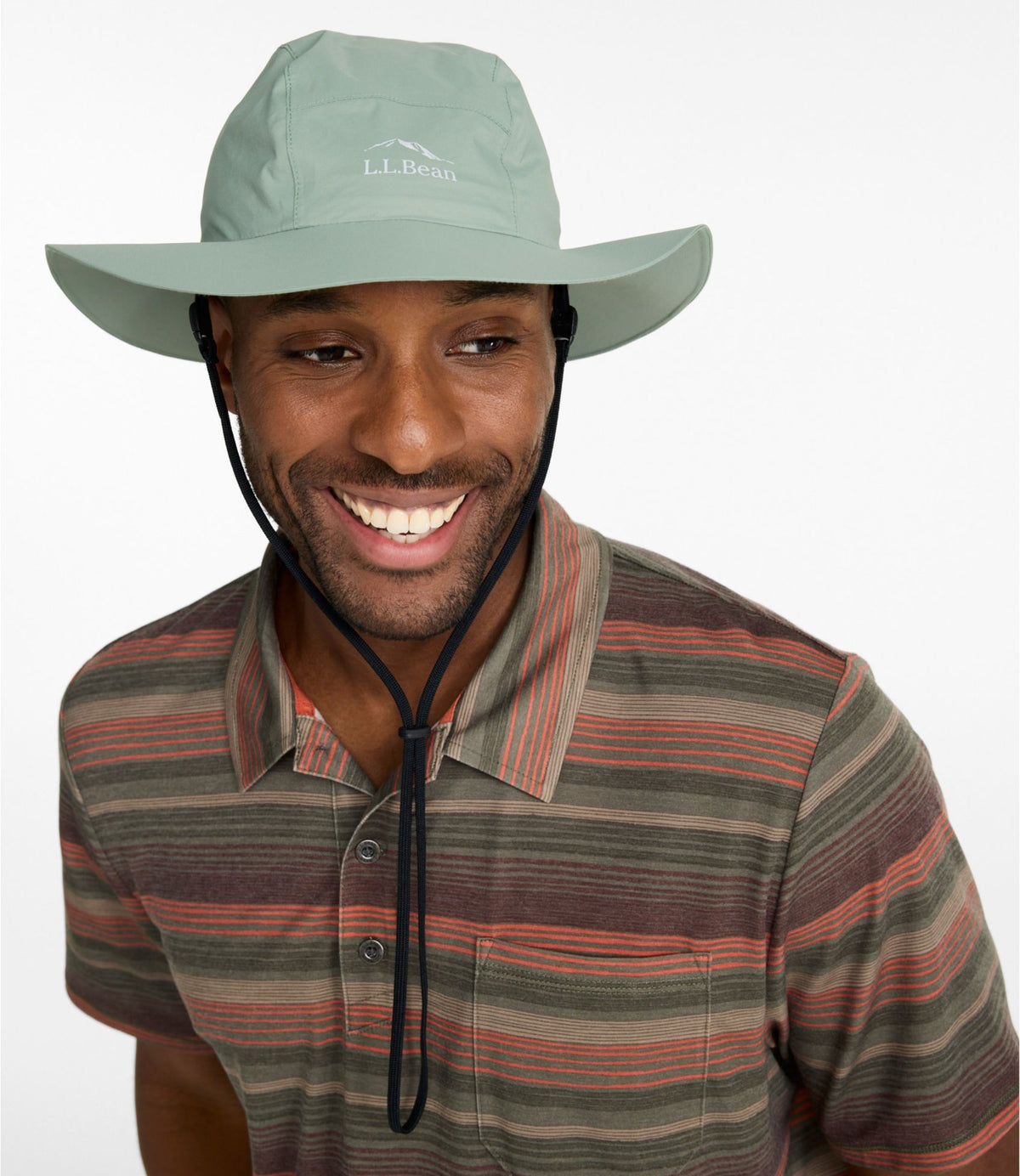 L.L.Bean Adults' Wharf Street Rain Hat Bright Mango