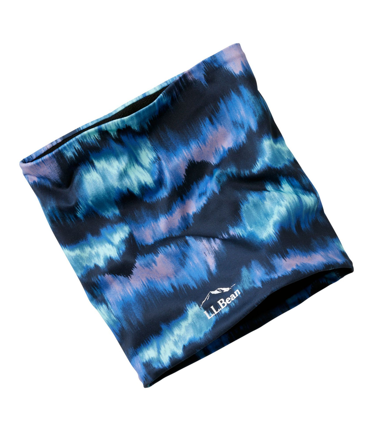 L.L.Bean Adults' L.L.Bean Performance Neck Gaiter, Fleece-Lined Print Aurora Print