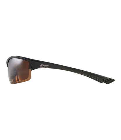L.L.Bean Adults' L.L.Bean Half-Time Polarized Sunglasses Shiny Dark Demi/Brown