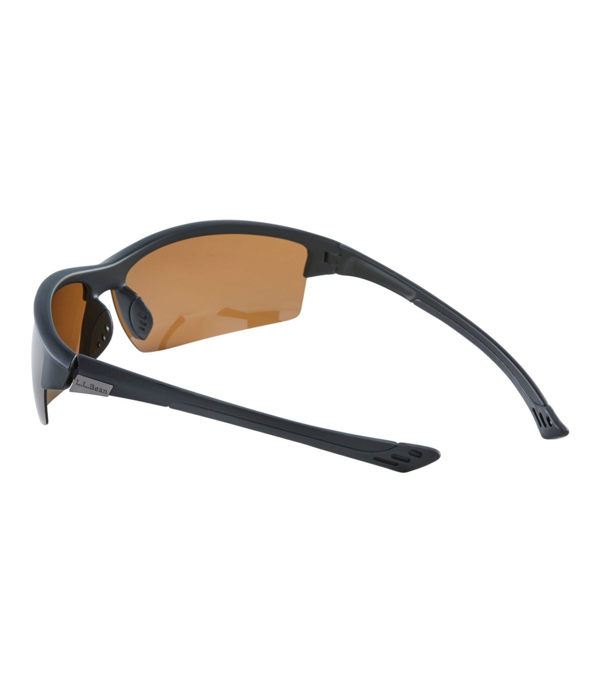 L.L.Bean Adults' L.L.Bean Half-Time Polarized Sunglasses Shiny Dark Demi/Brown