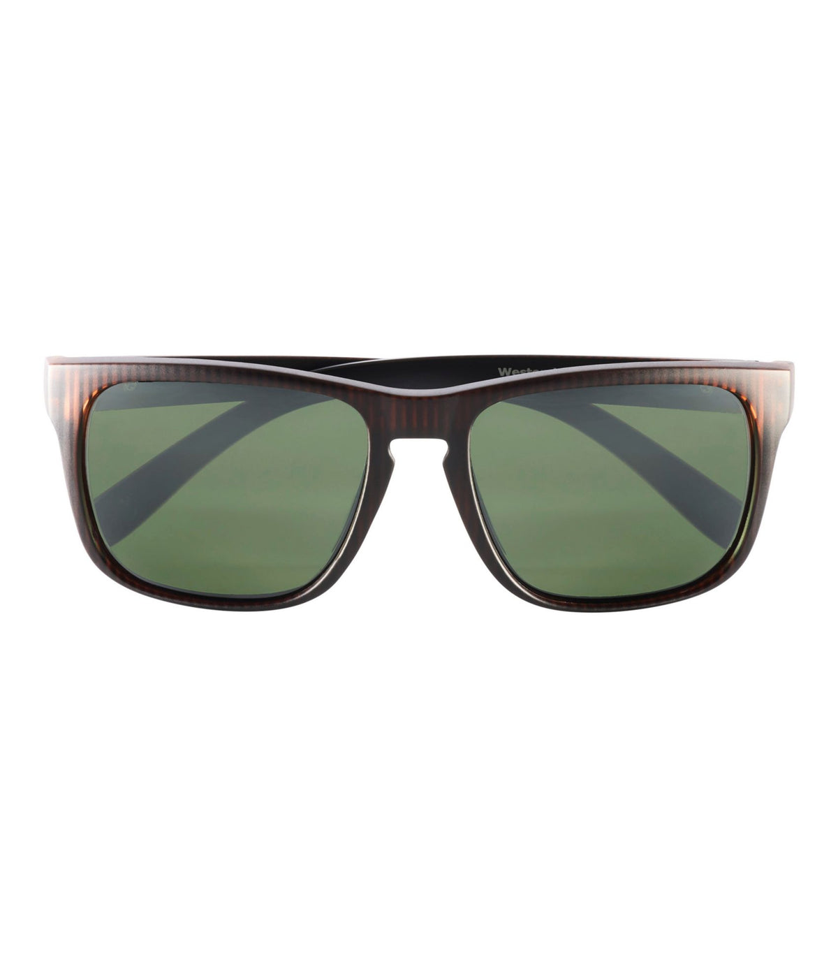 L.L.Bean Adults' L.L.Bean West End Polarized Sunglasses Matte Driftwood Brown/Gray Silver Flash