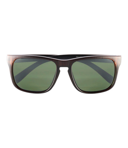 L.L.Bean Adults' L.L.Bean West End Polarized Sunglasses Matte Driftwood Brown/Gray Silver Flash