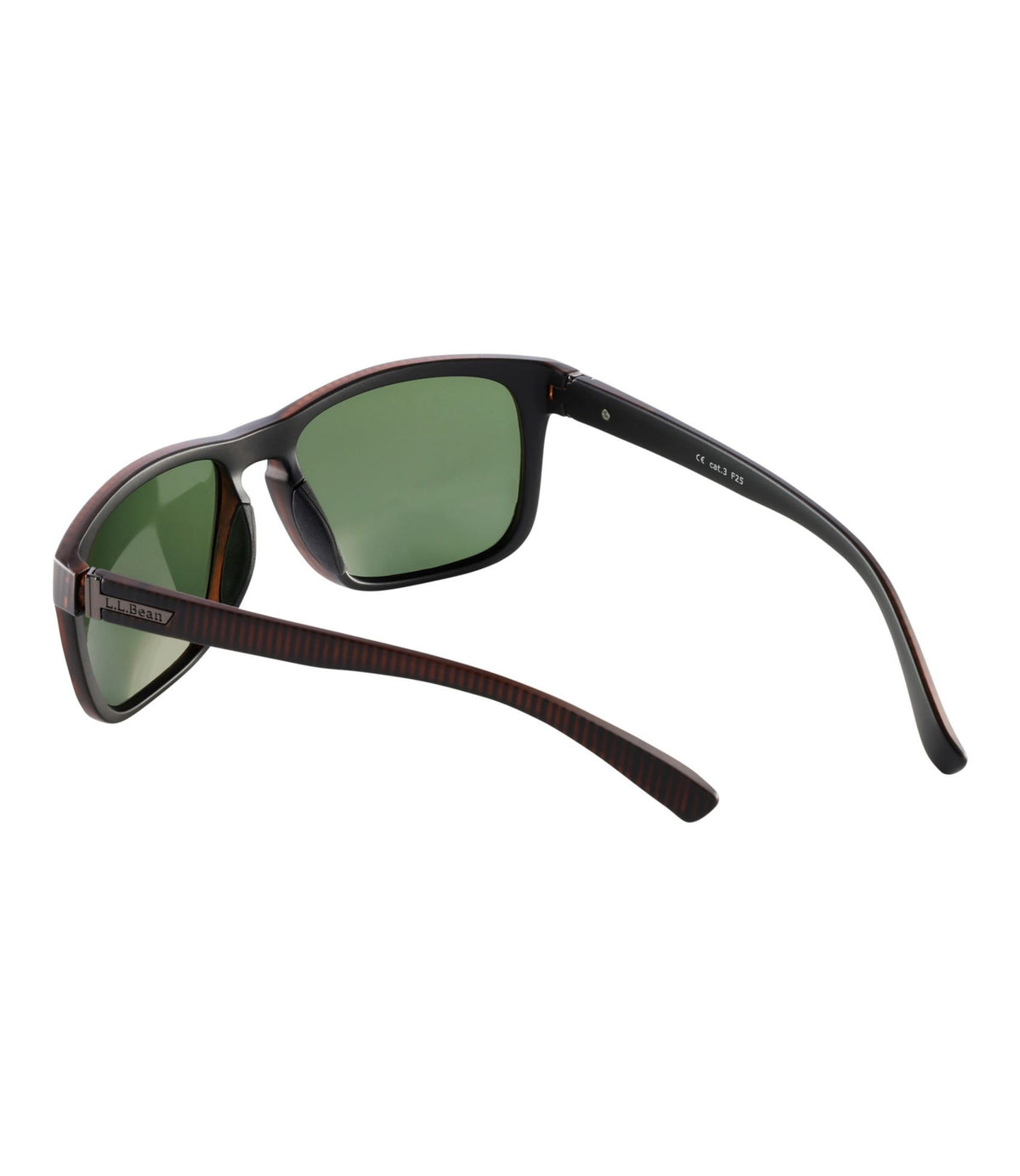 L.L.Bean Adults' L.L.Bean West End Polarized Sunglasses Matte Driftwood Brown/Gray Silver Flash