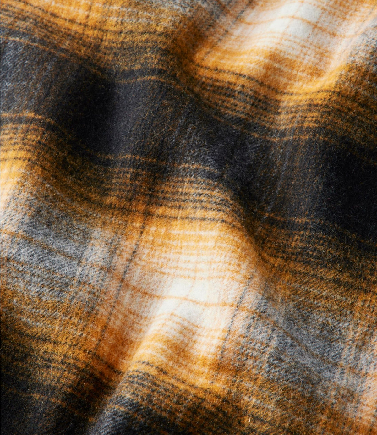 L.L.Bean Women's Signature Wool Scarf, Plaid Black Slate Plaid