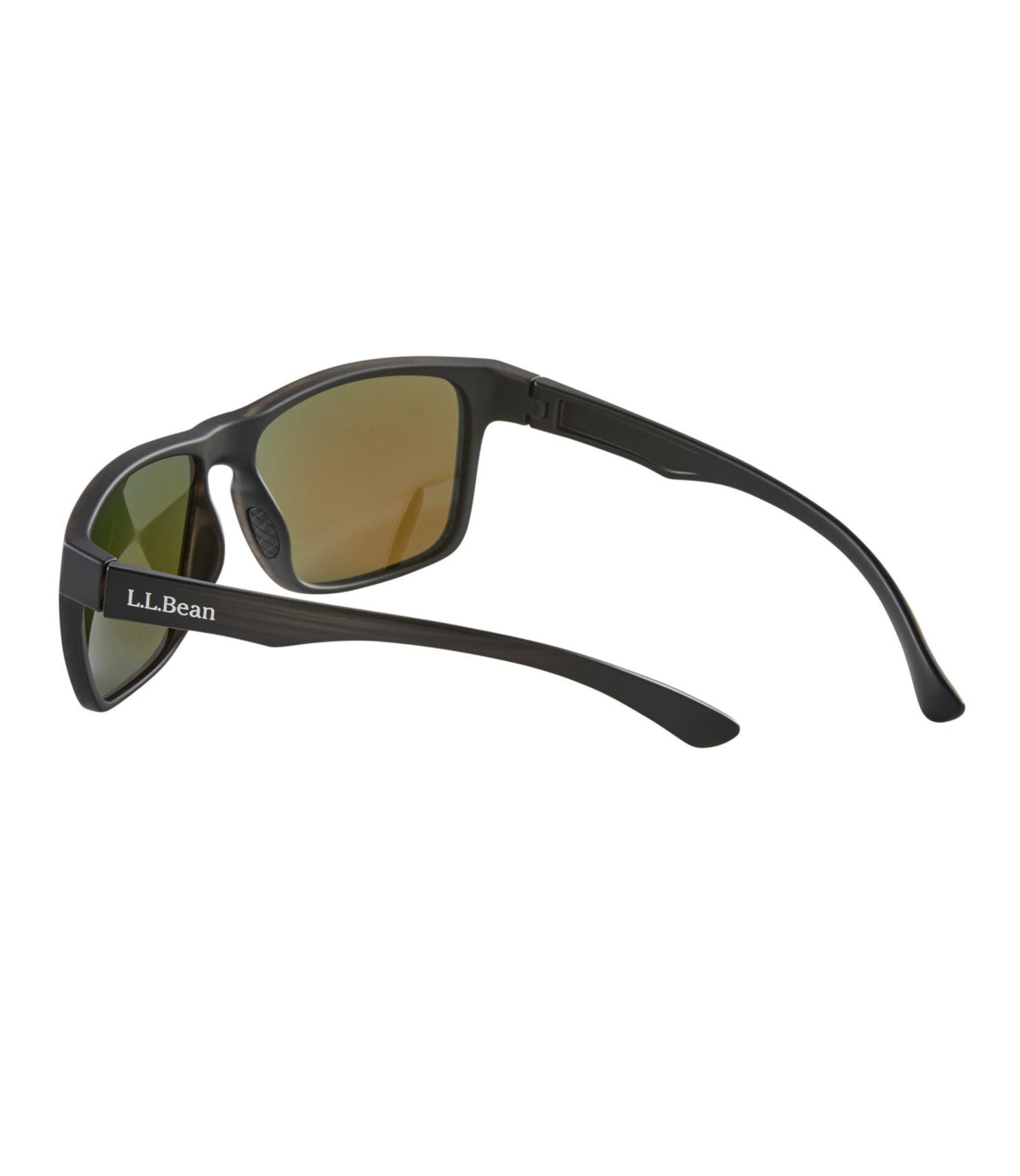 L.L.Bean Adults' L.L.Bean Harborside With Hydroglare Polarized Sunglasses Matte Driftwood Brown/Smoke With Green Mirror