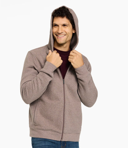 L.L.Bean Men's Lakewashed Double-Knit Full-Zip Hoodie Classic Navy Heather