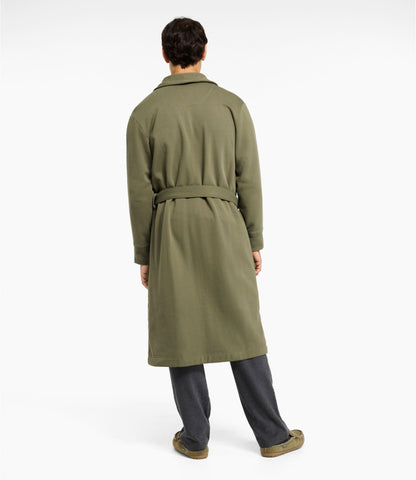 L.L.Bean Men's Mariner Sweatshirt Robe Gray Heather