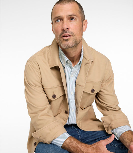 L.L.Bean Men's 1912 Field Shirt Jacket, Slightly Fitted Dark Cinder