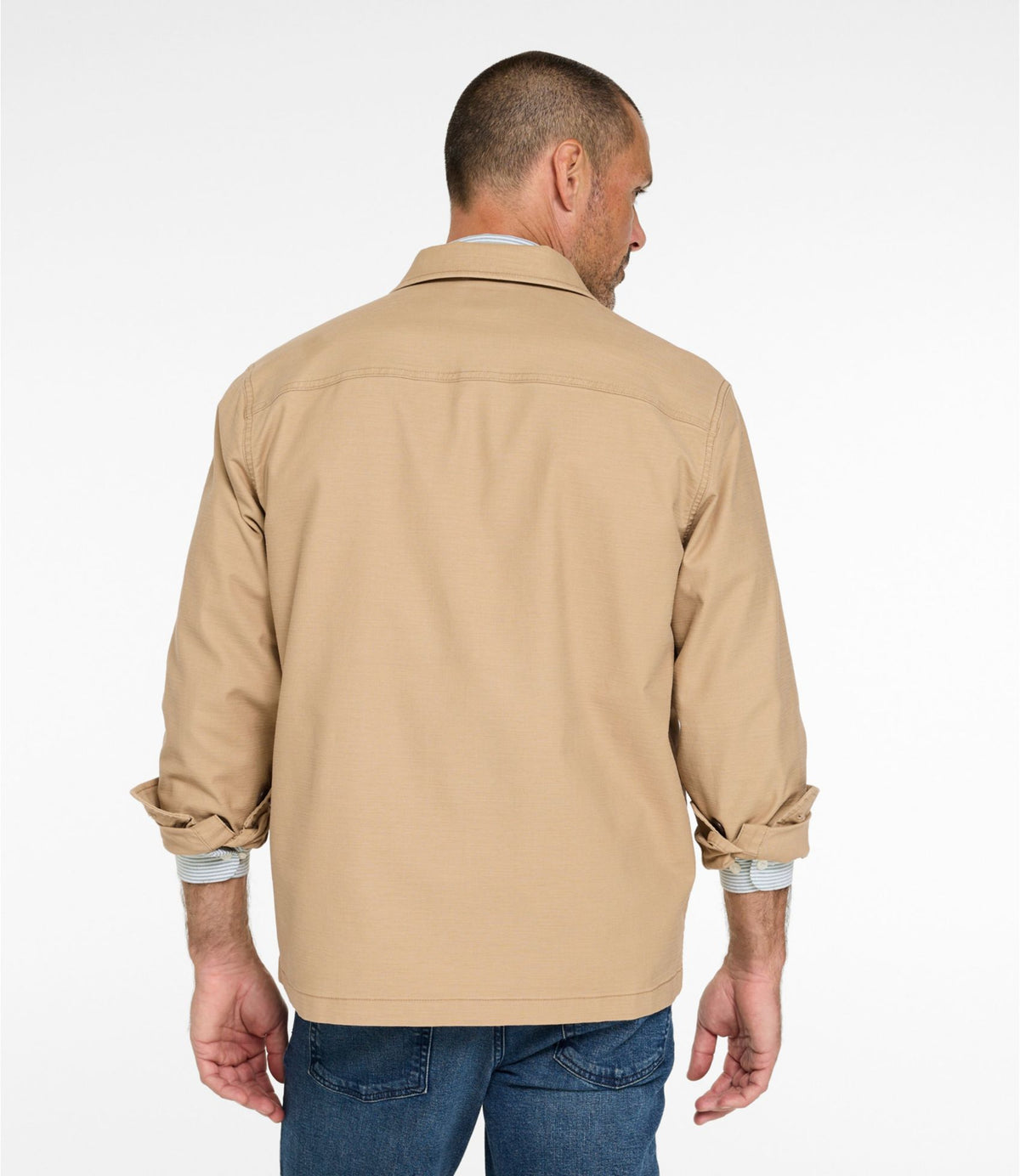 L.L.Bean Men's 1912 Field Shirt Jacket, Slightly Fitted Dark Cinder