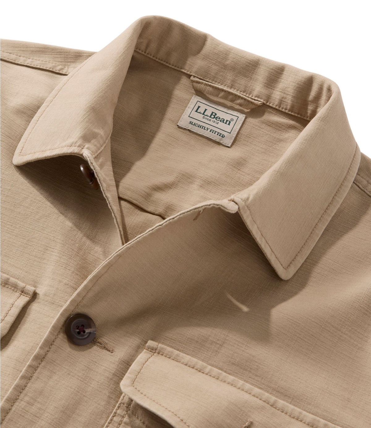 L.L.Bean Men's 1912 Field Shirt Jacket, Slightly Fitted Dark Cinder