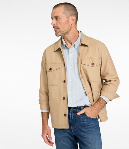 L.L.Bean Men's 1912 Field Shirt Jacket, Slightly Fitted Dark Cinder