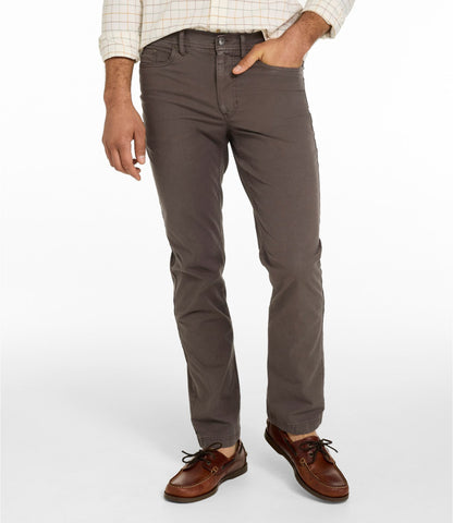 L.L.Bean Men's Sunwashed Ripstop Pants, Five-Pocket, Standard Fit Dark Ash