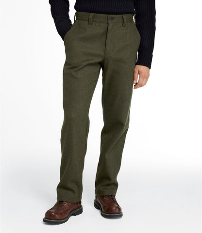 L.L.Bean Men's Maine Guide II Unlined Wool Pants Alloy Gray