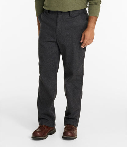 L.L.Bean Men's Maine Guide II Unlined Wool Pants Alloy Gray