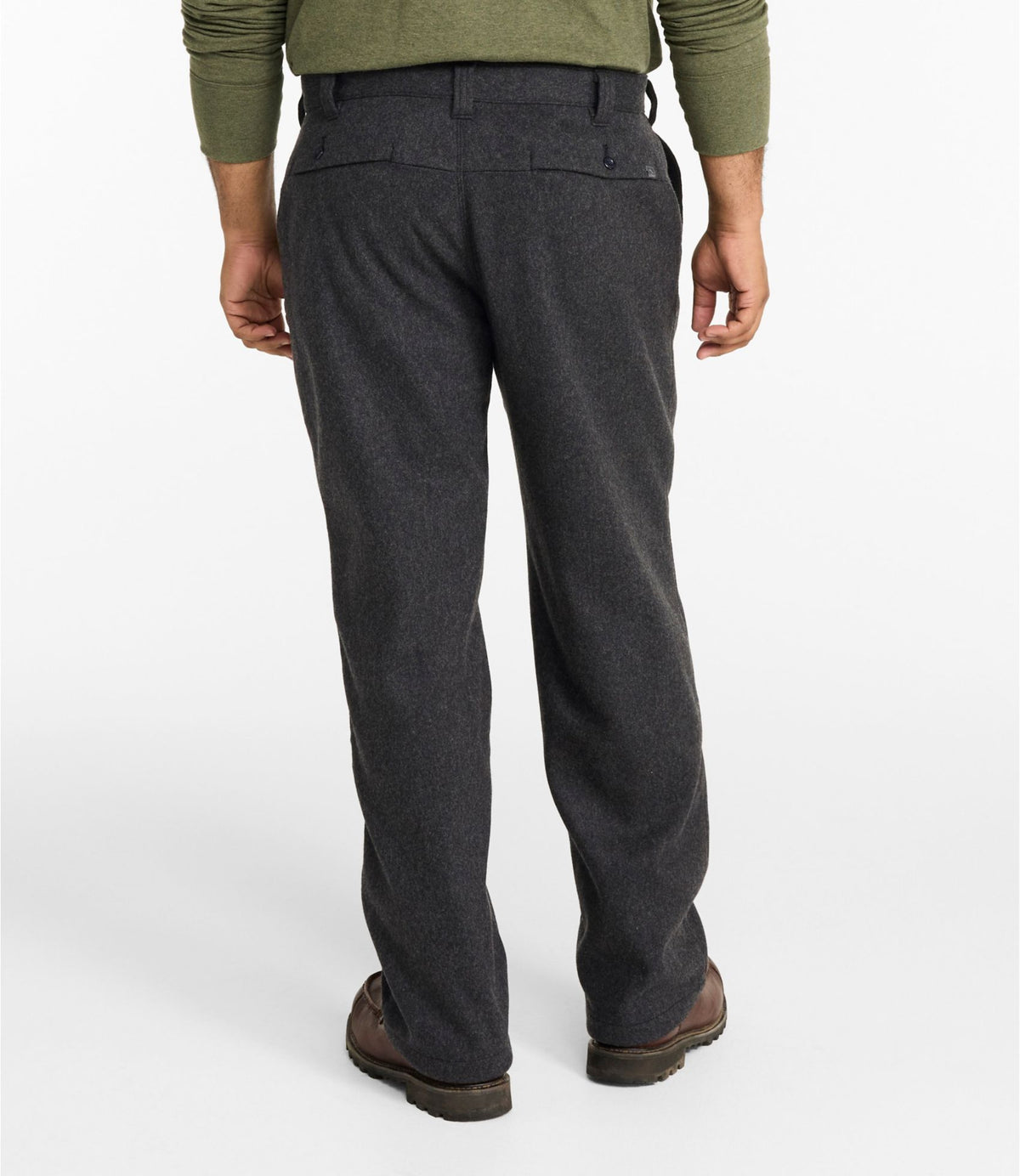 L.L.Bean Men's Maine Guide II Unlined Wool Pants Alloy Gray