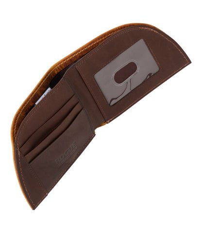 L.L.Bean Rogue Classic Front Pocket Wallet, Bison Leather Bourbon
