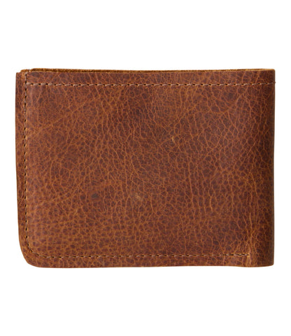 L.L.Bean Rogue Heritage Bison Leather Wallet Brown