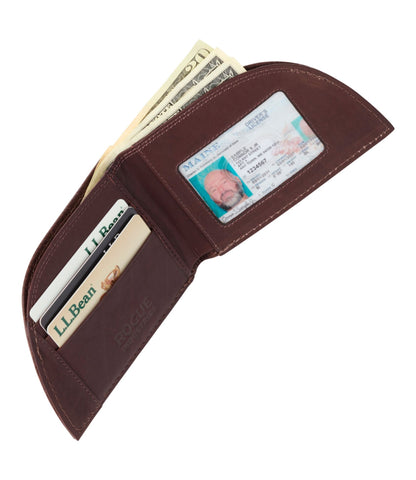 L.L.Bean Rogue Classic Front Pocket Wallet, Cowhide Leather Brown