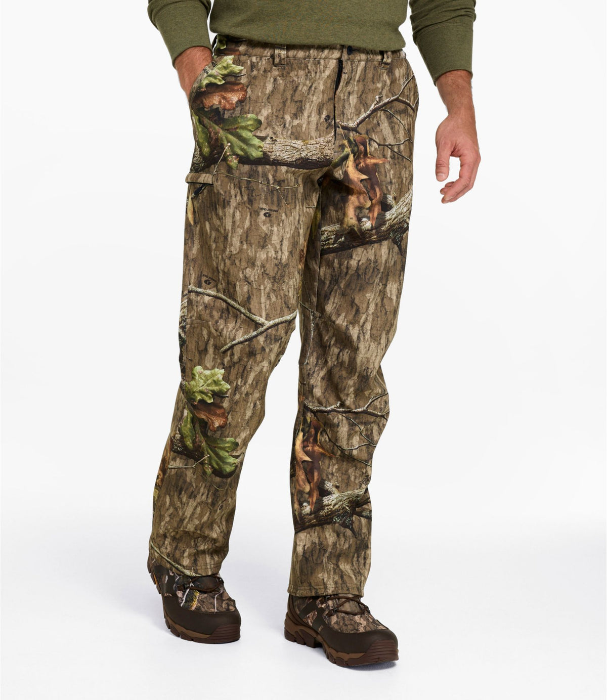 L.L.Bean Men's Hunter's Pathfinder Softshell Pants, Camo Mossy Oak Country Roots