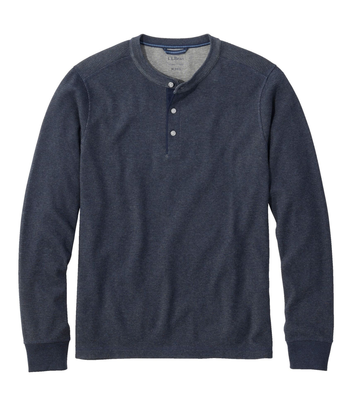 L.L.Bean Men's Bean's Vintage Soft Knit Henley Classic Navy Heather