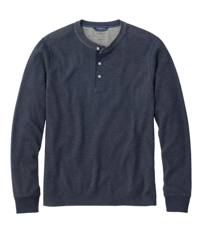 L.L.Bean Men's Bean's Vintage Soft Knit Henley Classic Navy Heather