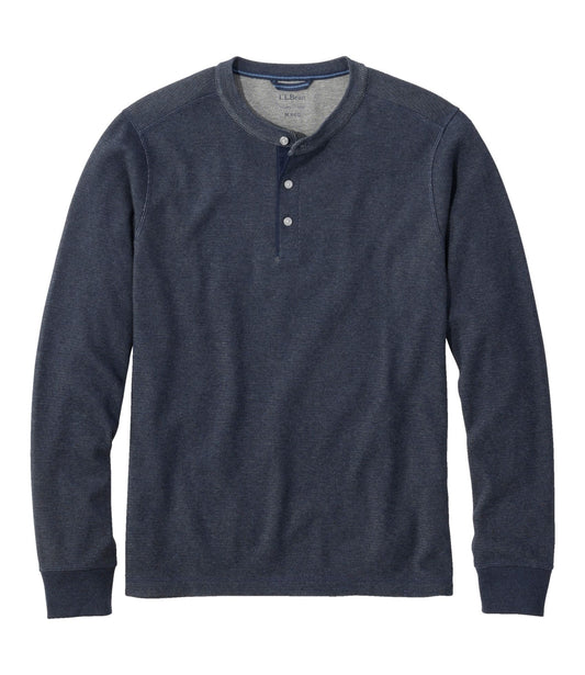 L.L.Bean Men's Bean's Vintage Soft Knit Henley Classic Navy Heather