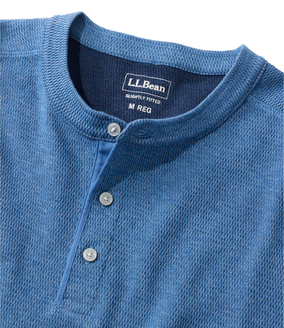 L.L.Bean Men's Bean's Vintage Soft Knit Henley Classic Navy Heather