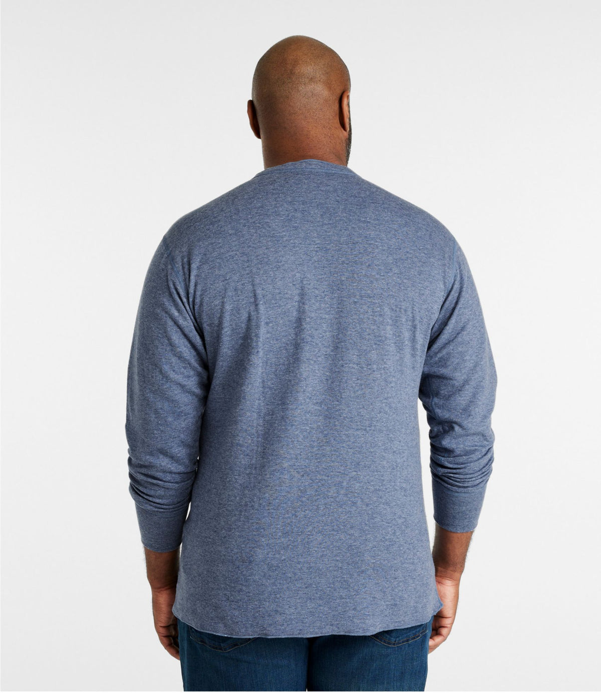 L.L.Bean Men's Two-Layer River Driver's Shirt®, Traditional Fit Henley Barley Heather