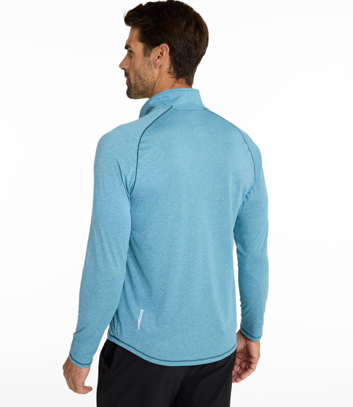L.L.Bean Men's Bean's Access Trail Tee, Quarter-Zip Carbon Navy