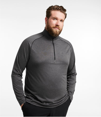 L.L.Bean Men's Bean's Access Trail Tee, Quarter-Zip Carbon Navy