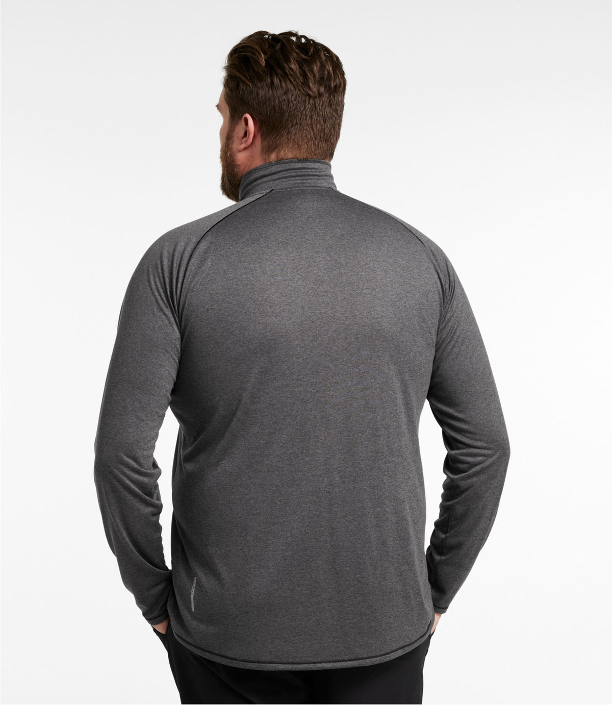 L.L.Bean Men's Bean's Access Trail Tee, Quarter-Zip Carbon Navy