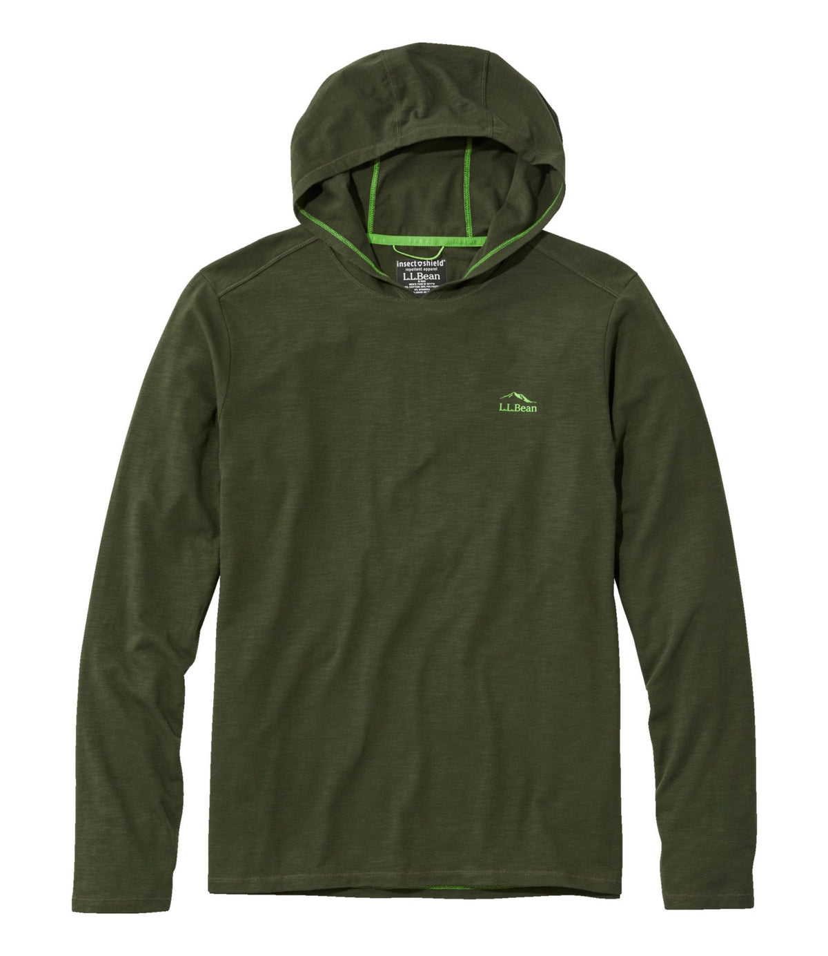 L.L.Bean Men's Insect Shield Field Hoodie Forest Shade