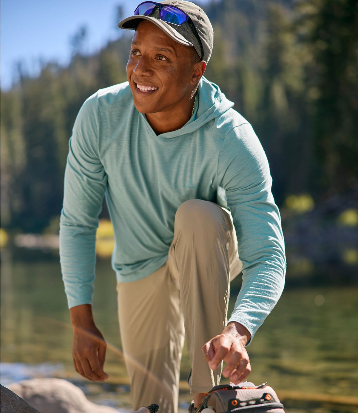 L.L.Bean Men's Insect Shield Field Hoodie Forest Shade