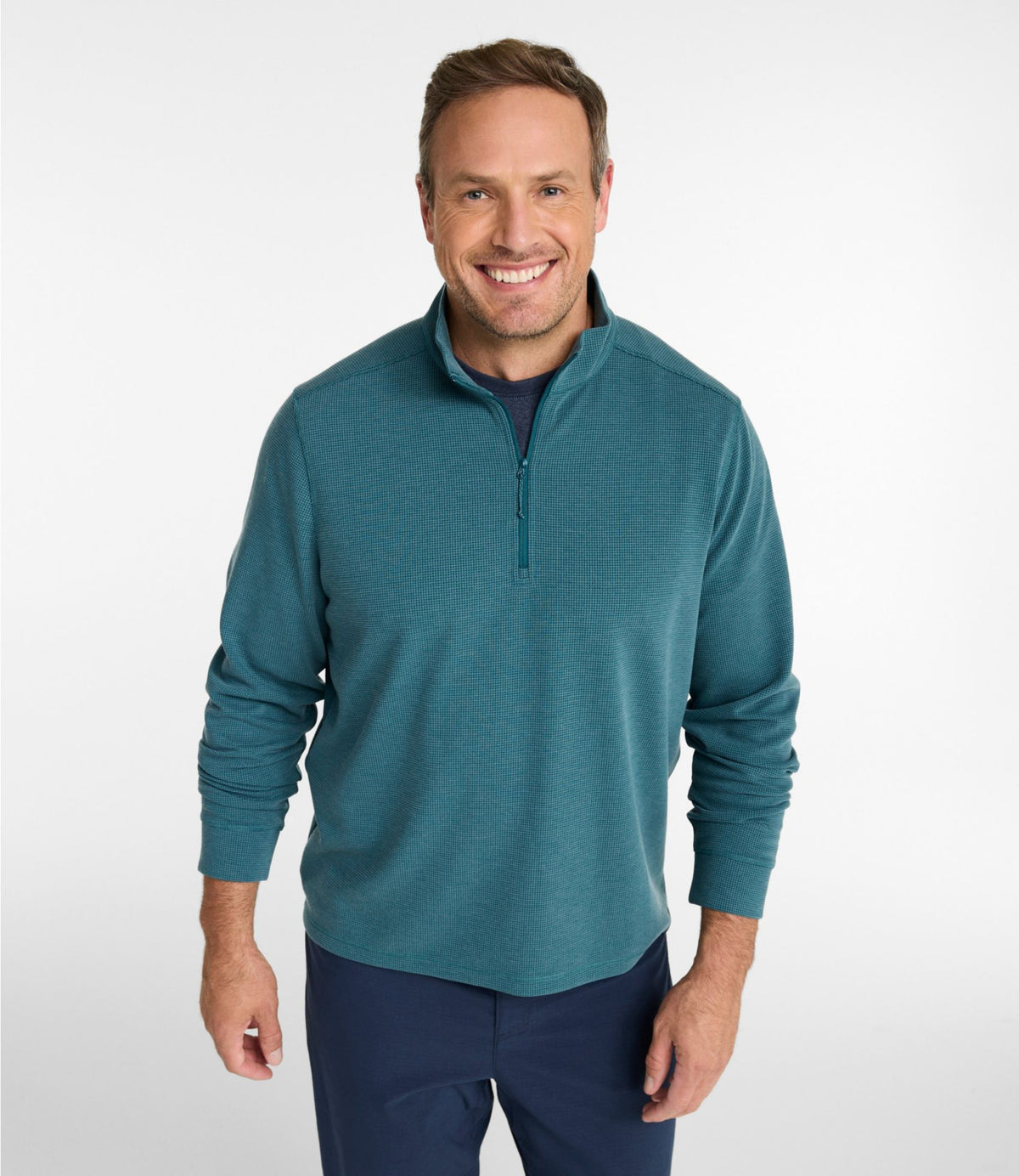 L.L.Bean Men's Mountainside Micro Waffle, 1/4 Zip