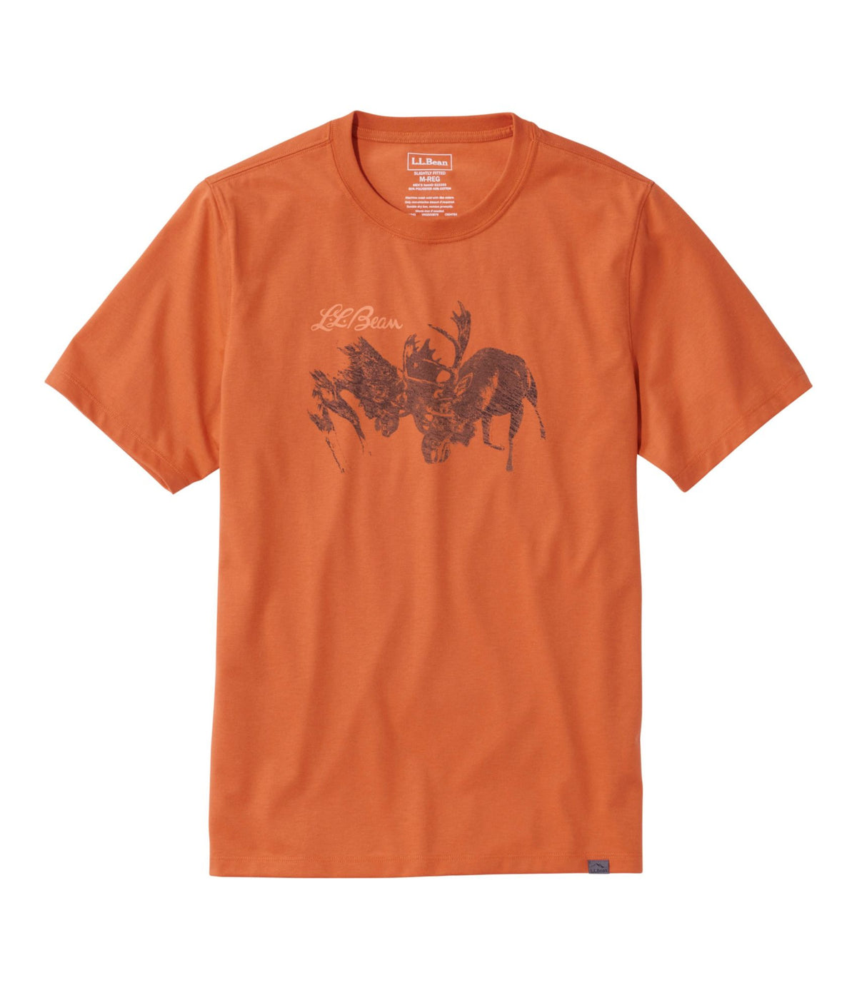 L.L.Bean Men's Hunter's Graphic Tee Canyon Rust
