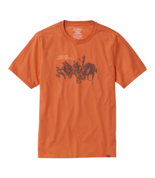 L.L.Bean Men's Hunter's Graphic Tee Canyon Rust