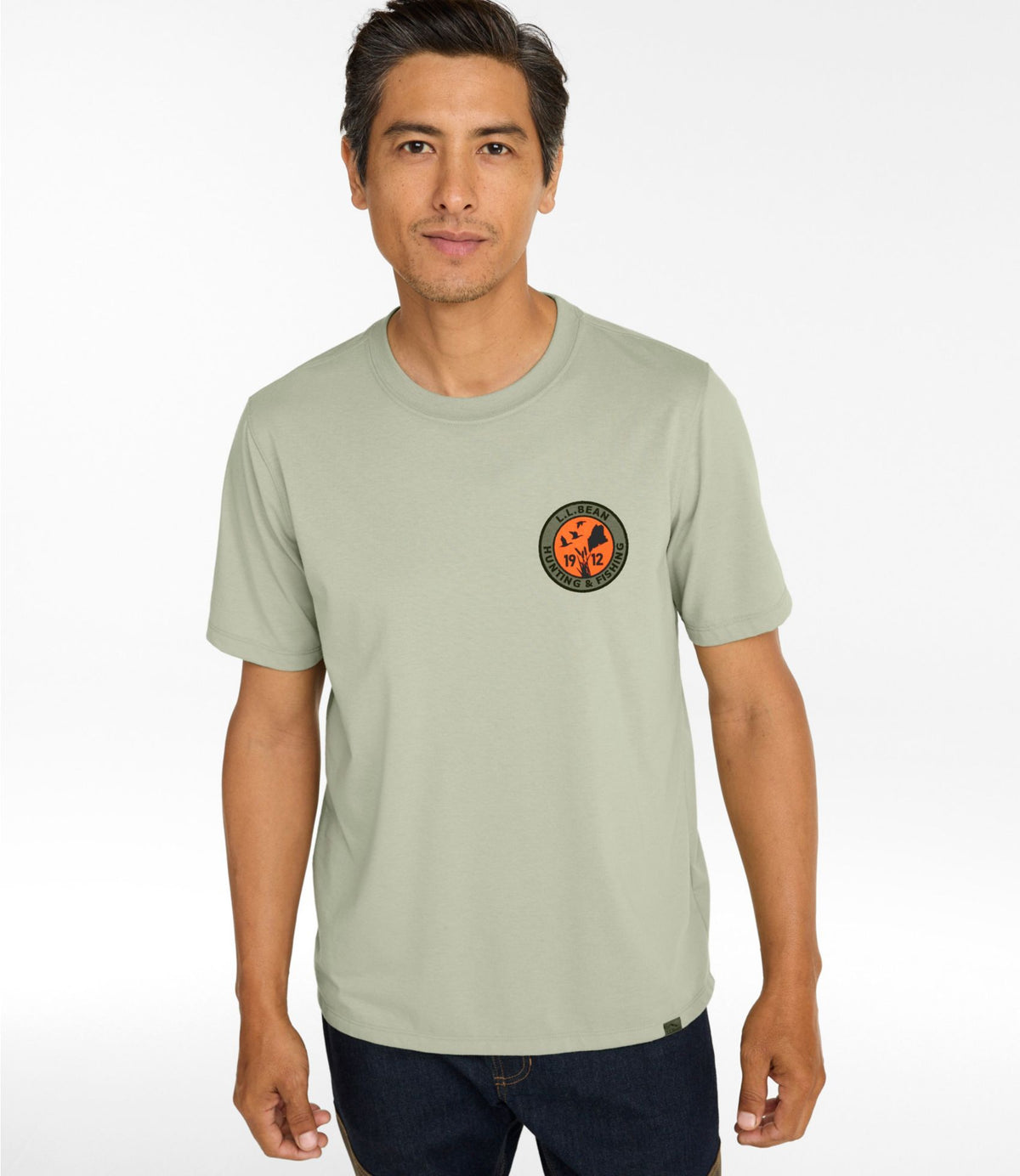 L.L.Bean Men's Hunter's Graphic Tee Canyon Rust