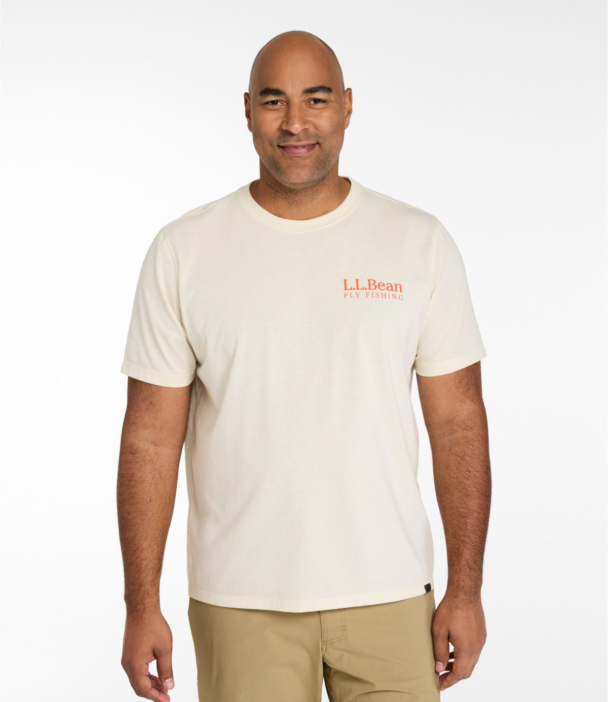 L.L.Bean Men's Technical Fishing Graphic Tees, Short-Sleeve Gray Heather