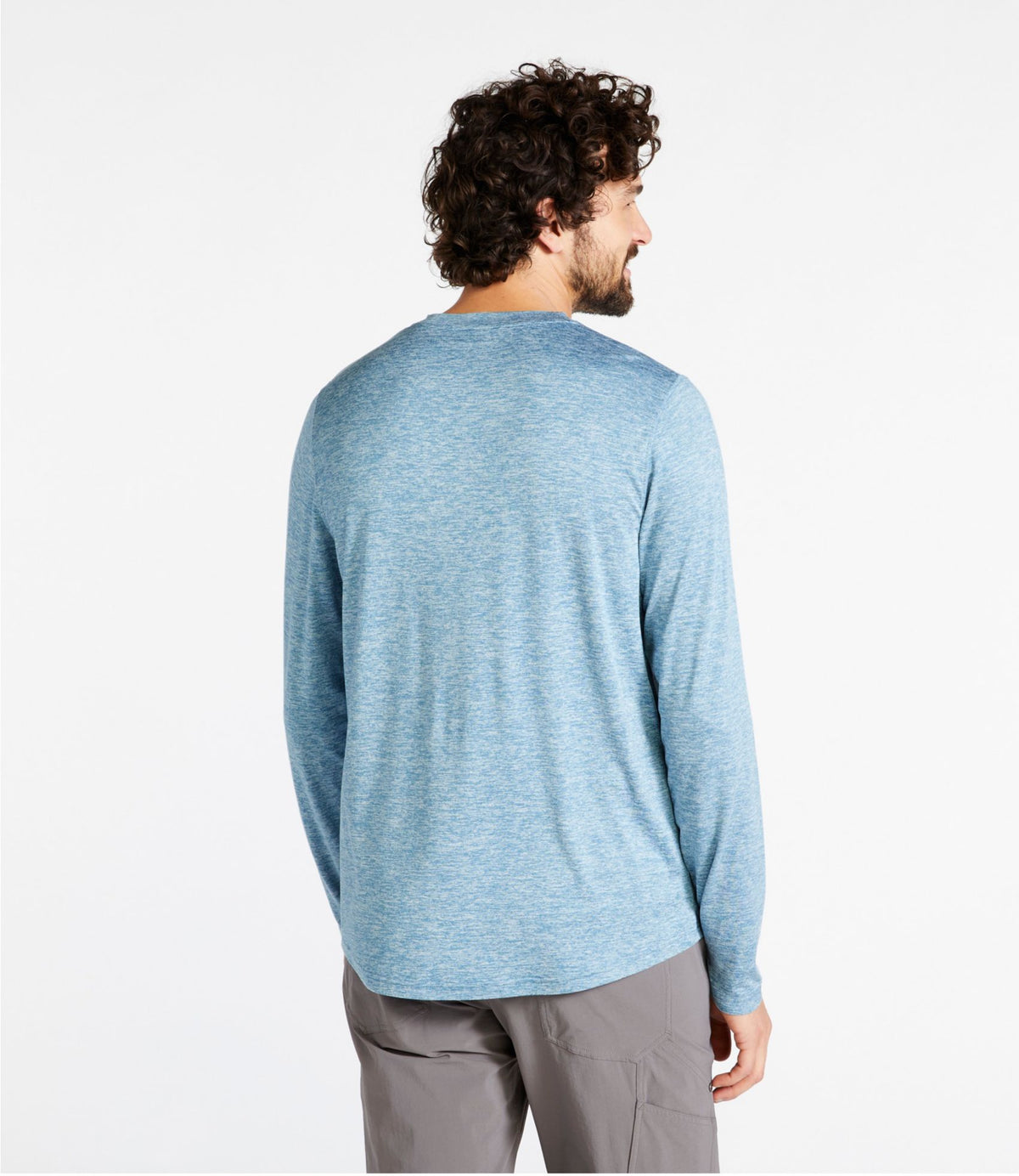 L.L.Bean Men's Insect Shield Pro Knit Crew Dark Amber