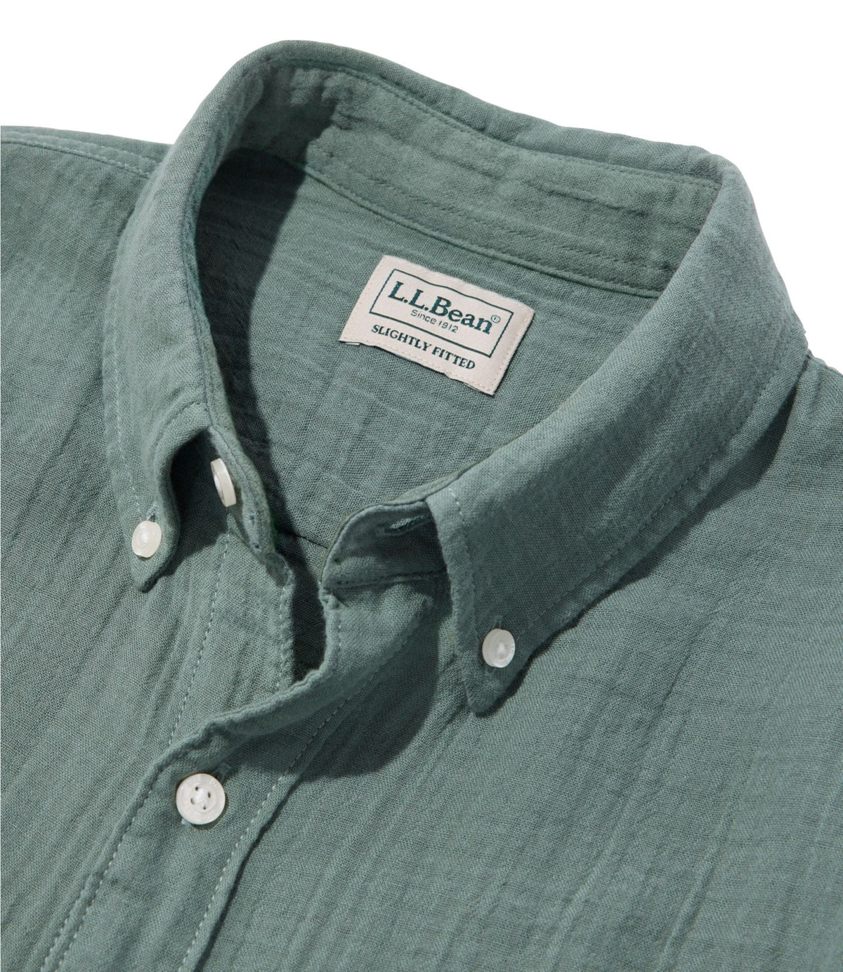 L.L.Bean Men's Cloud Gauze Shirt, Long-Sleeve, Slightly Fitted Untucked Fit Bone Multi Stripe
