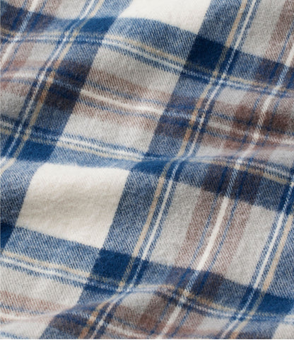 L.L.Bean Men's Scotch Plaid Flannel Shirt, Traditional Fit Deepest Brown Stewart