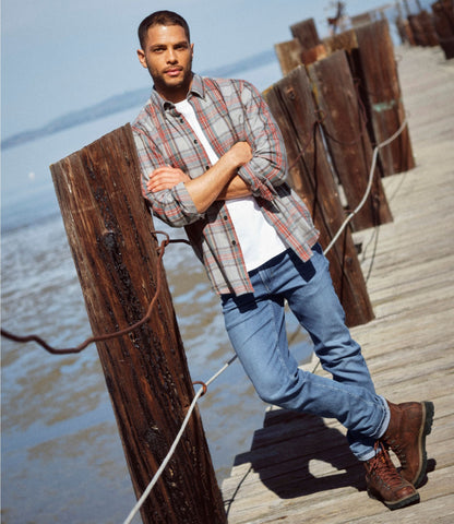 L.L.Bean Men's Scotch Plaid Flannel Shirt, Traditional Fit Deepest Brown Stewart